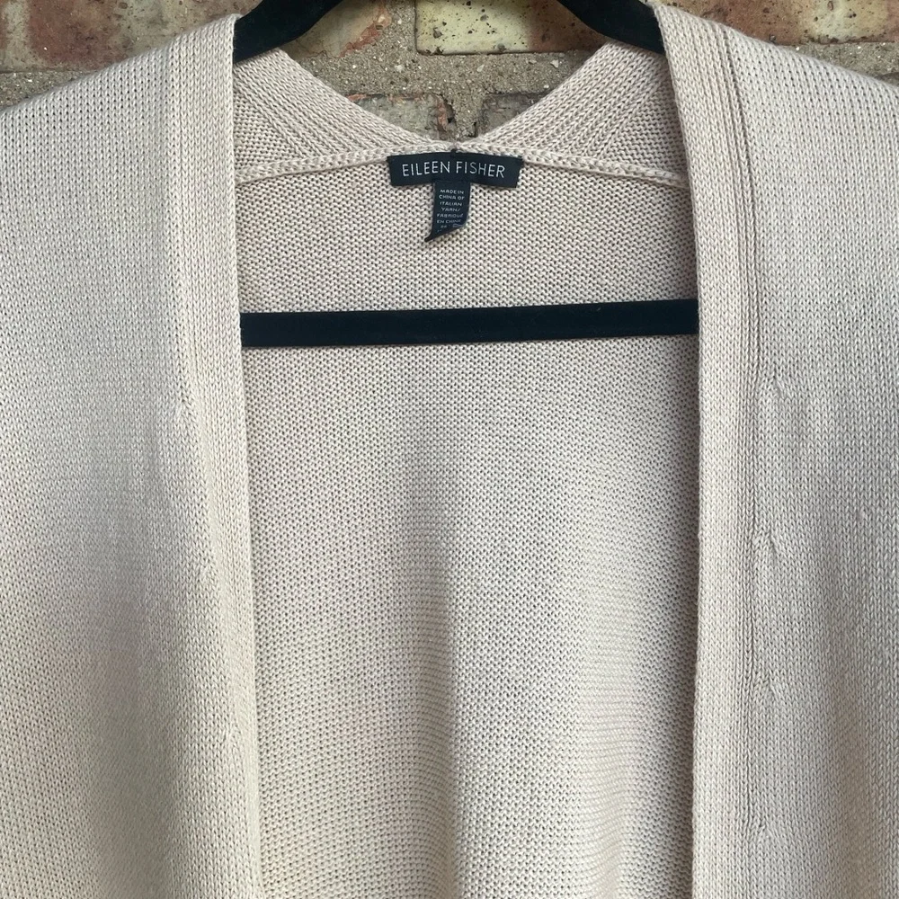 Eileen Fisher Organic Linen Cotton Cardigan🖤 - Picture 4 of 12